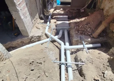 εγκατάσταση αποχέτευσης σε οικοδομή